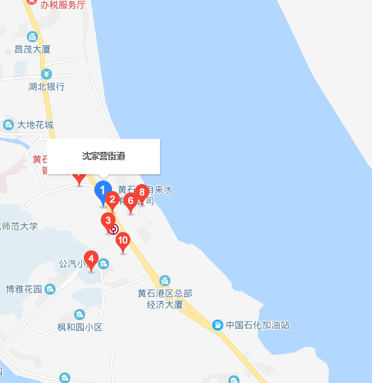  p>沈家营街道,隶属于湖北省黄石市黄石港区,位于东经115°01′～115
