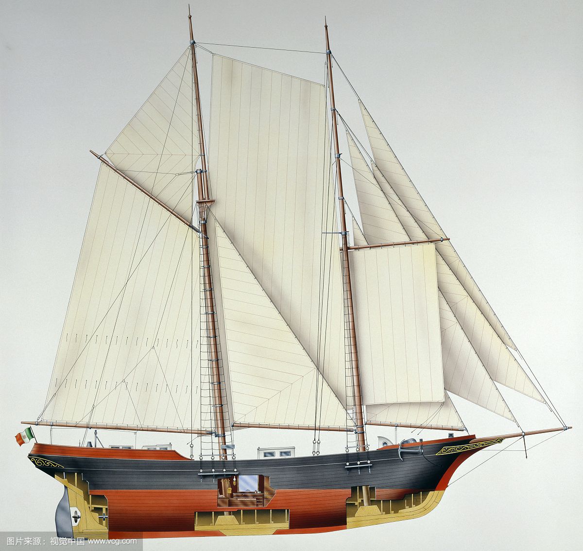  p>双桅横帆船(brig)是有两根 a href="#" data-lemmaid="10555214">