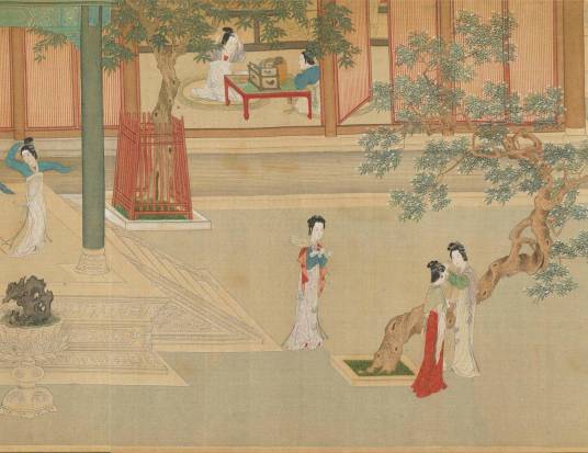 汉宫春晓图（明代仇英创作的收藏于台北故宫博物院的绢本重彩画）_百度百科