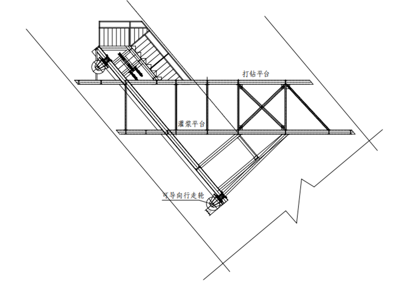 斜井灌浆提升系统施工工法