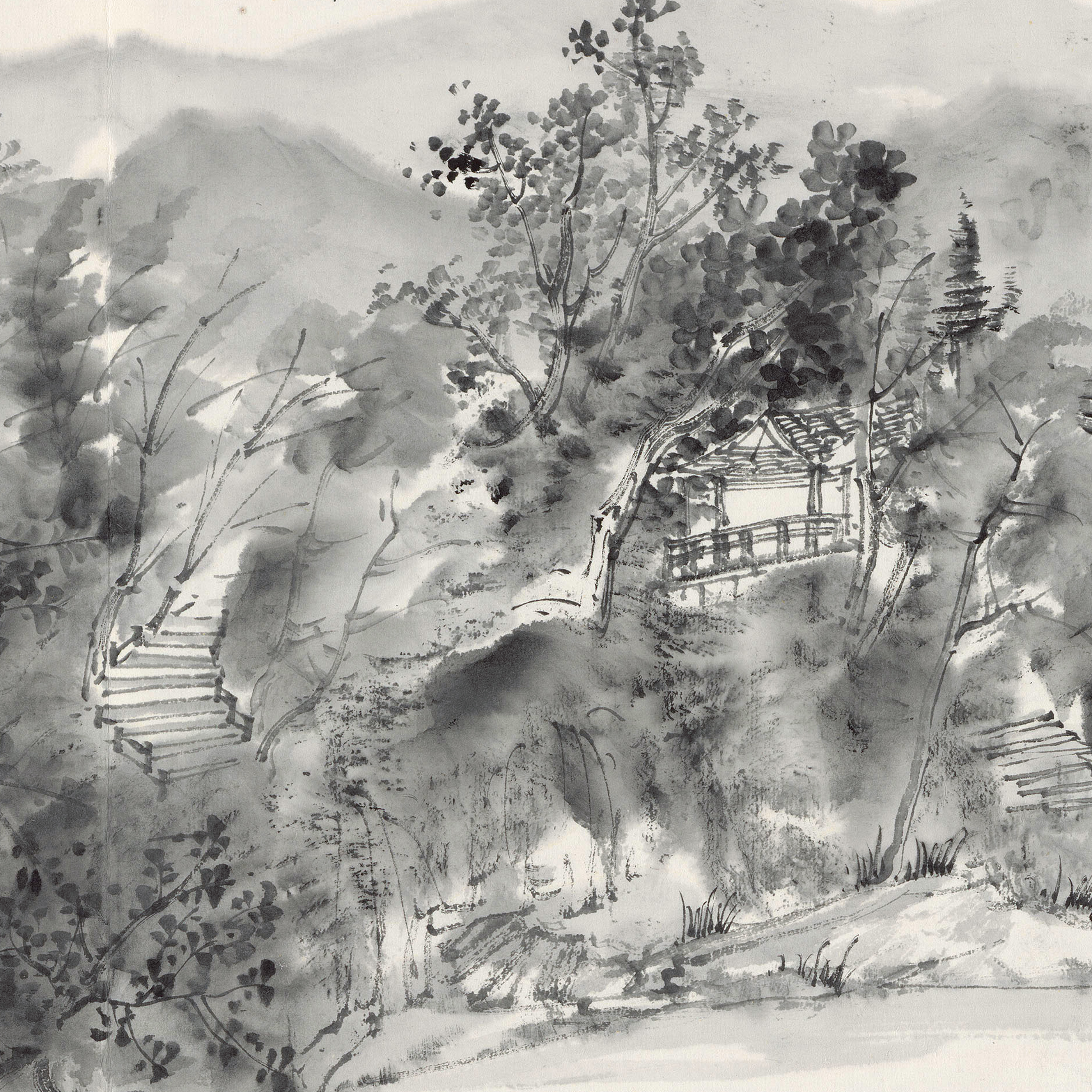 挂在瀑布上的千年古镇