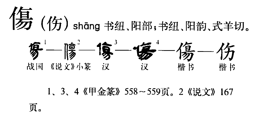 伤（汉语文字）_百度百科