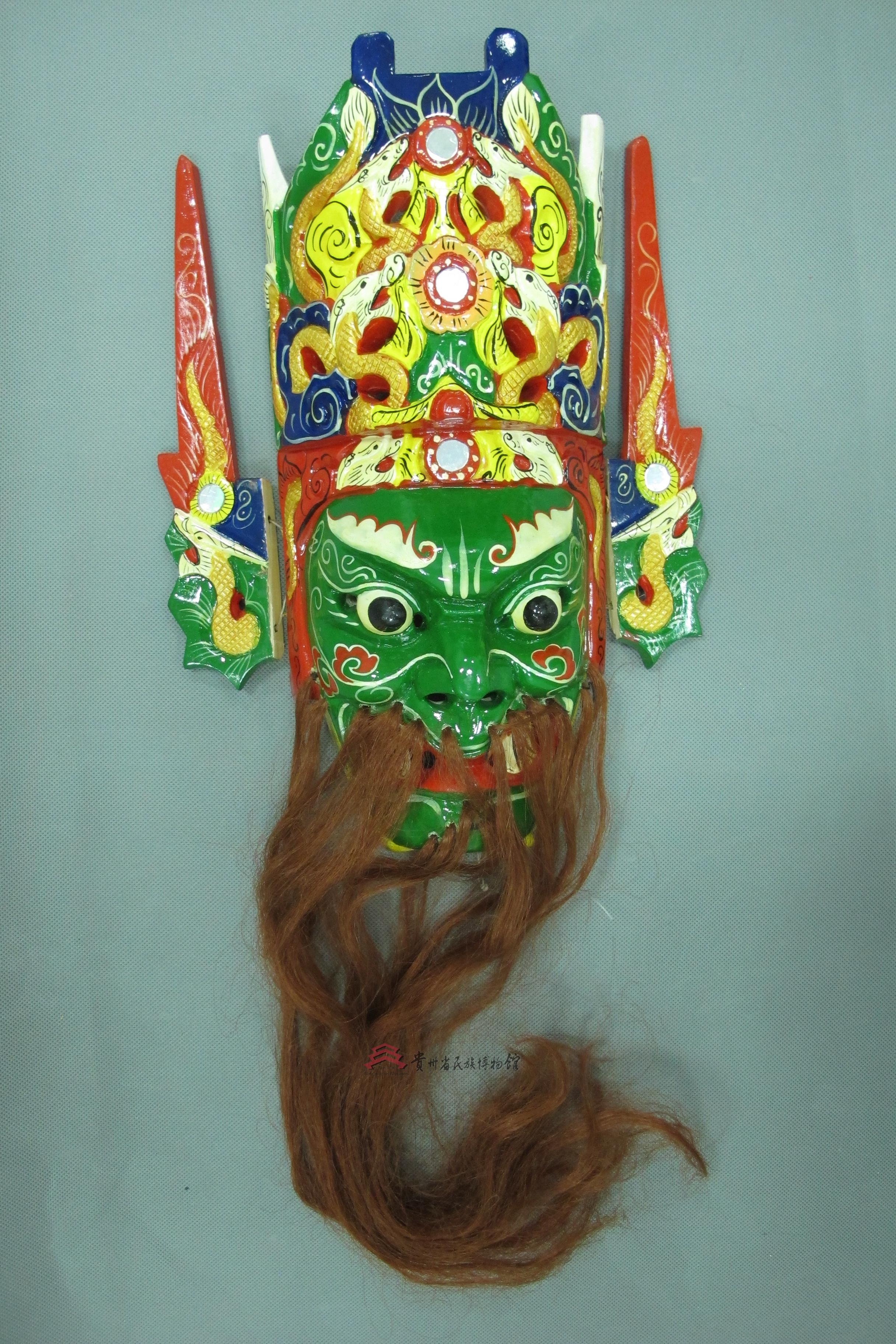 当代安顺地戏面具《封神榜》董全