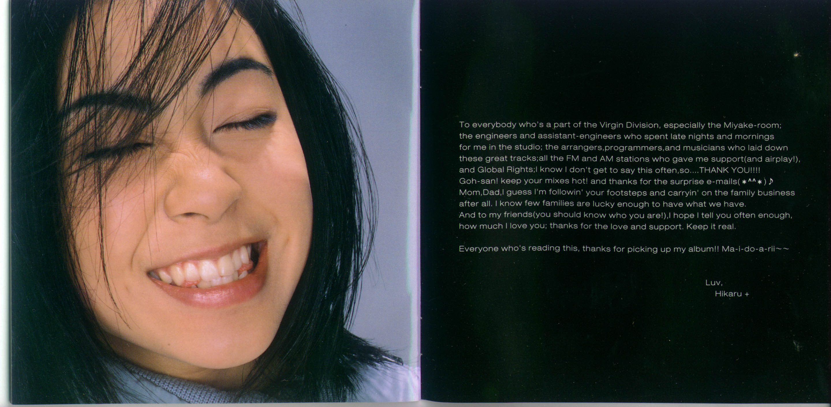 utada hikaru),1983年1月19日出生于美国纽约州曼哈顿,美籍日裔女歌手