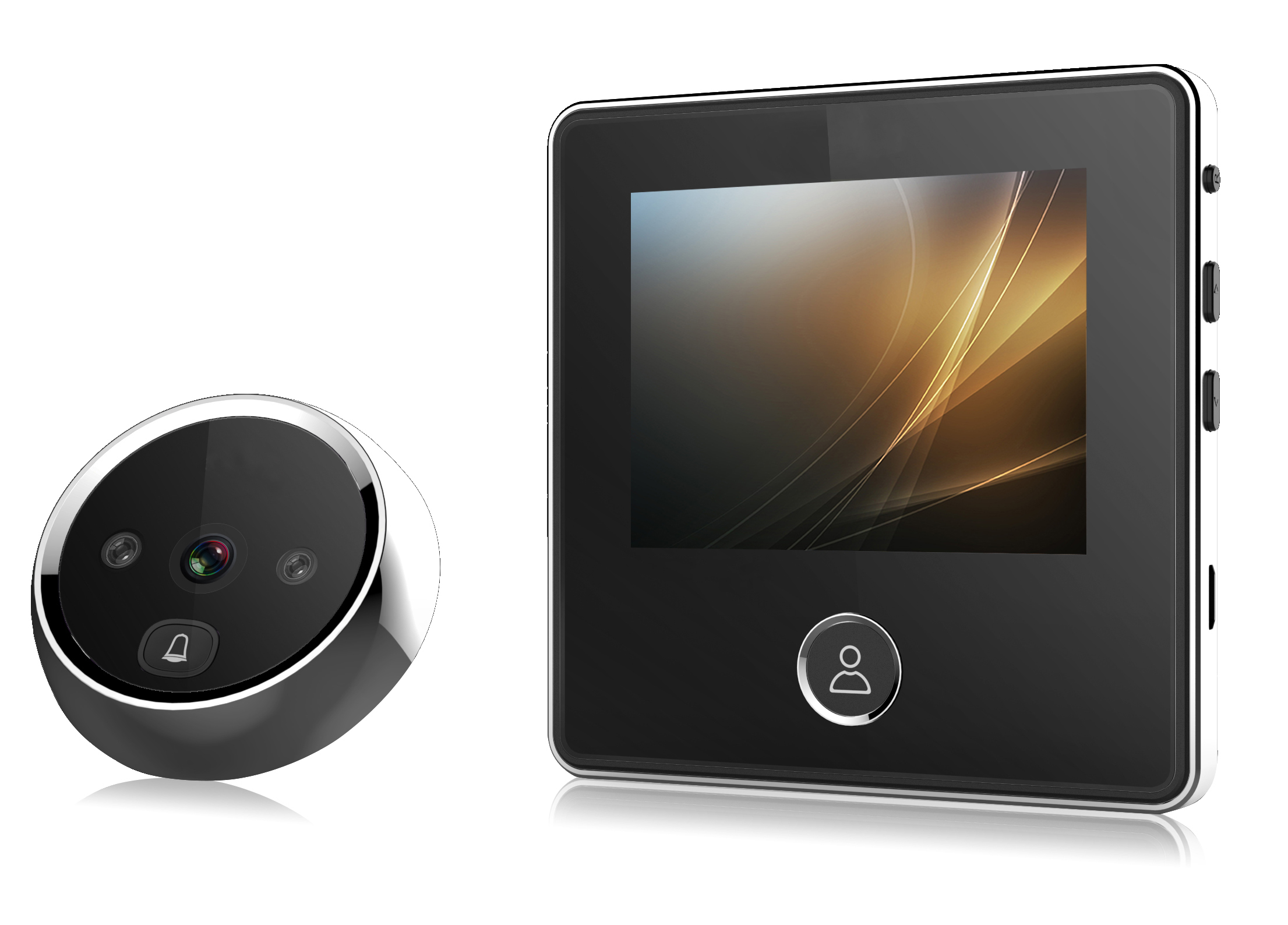  p>无线可视对讲猫眼,英文名wireless video peephole viewer或