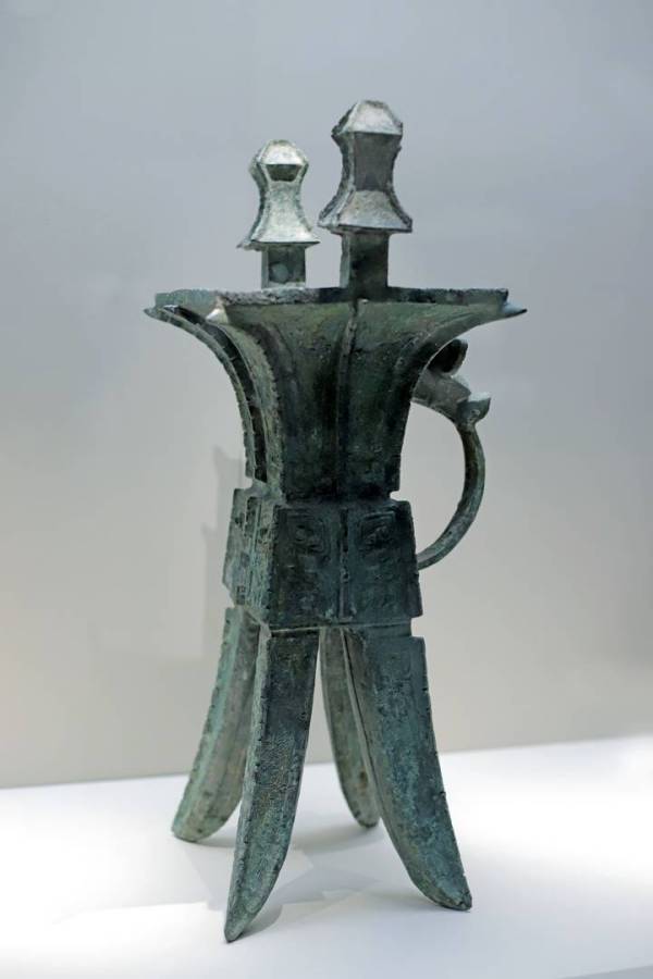 斝（中国古代盛酒器）_百度百科