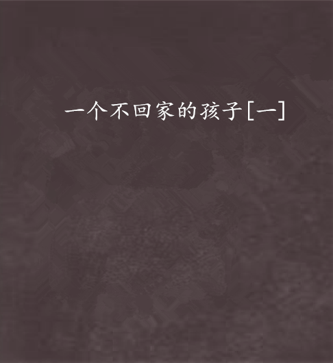 一个不回家的孩子[一]