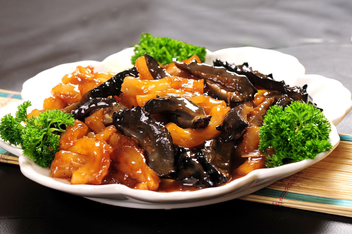 鸡片炒海参