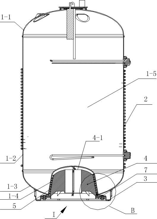 一种底盘换热管紧固结构及水箱和热泵热水器
