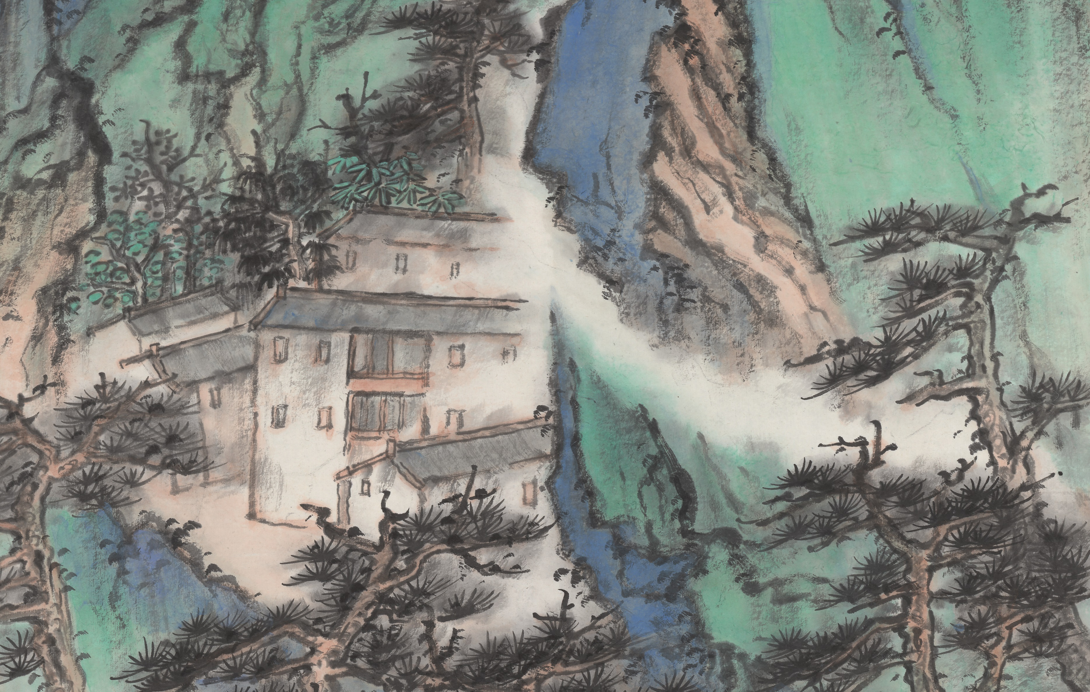  p>《安得置身图画里》为画家 a target="_blank" href="/item/石峰