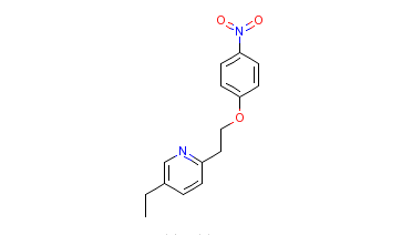 (5-乙基-2-吡啶基)乙氧基]硝基苯是一种化学物质,分子式是c15h16n2o3