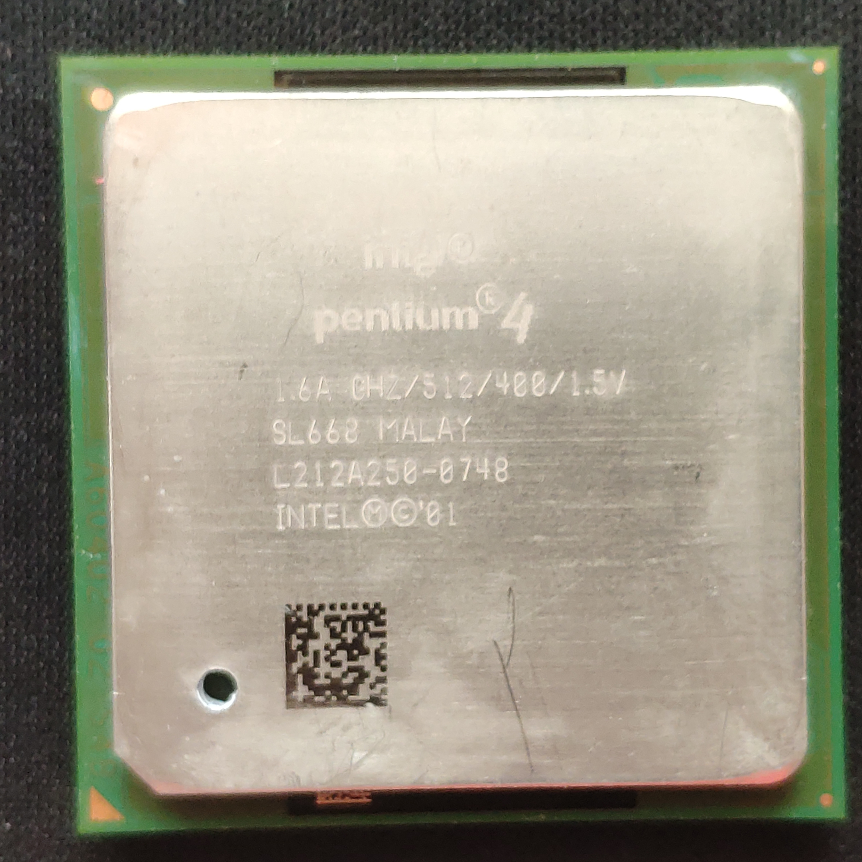 intel pentium4 1.6a(盒装)