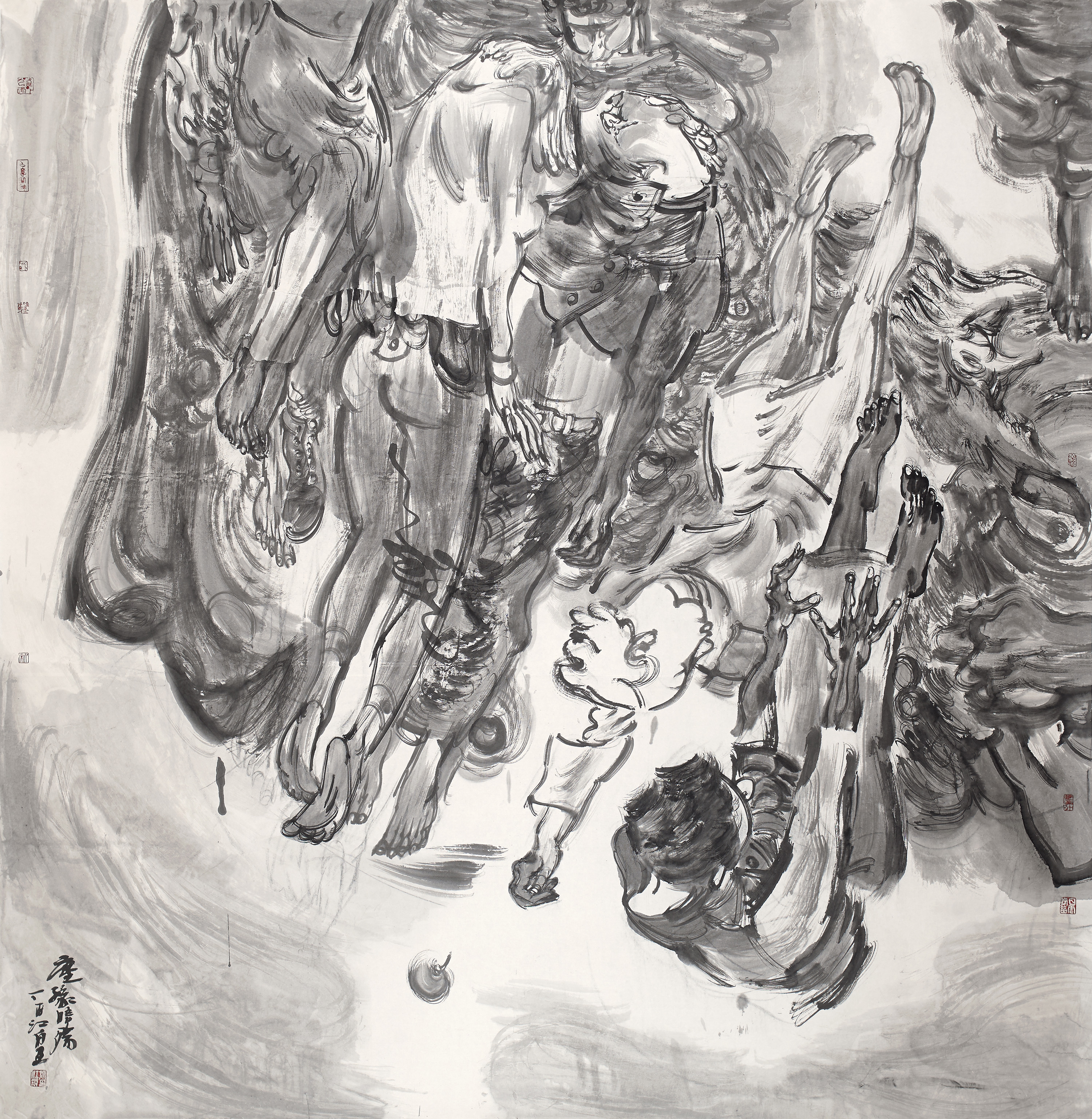  p data-id="gnbu0auyzg">张江舟,当代水墨艺术家,中国水墨人物画