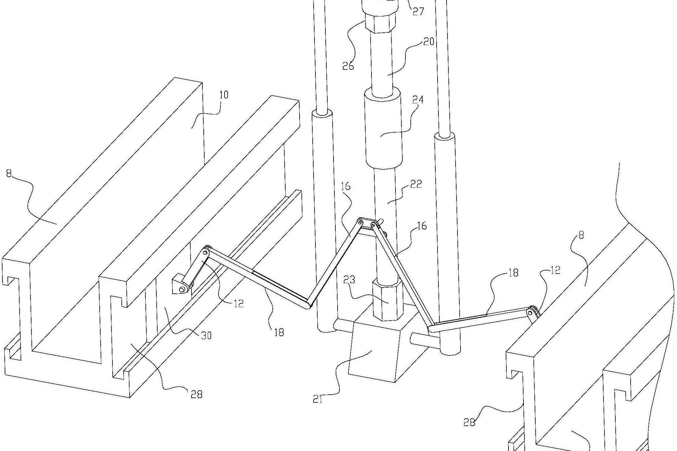 一种隧道钢拱架放置装置