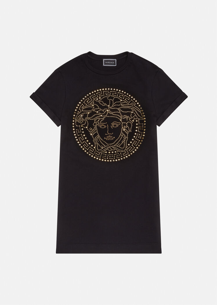  p>铆钉美杜莎t恤连衣裙是范思哲品牌旗下的一款产品. /p>