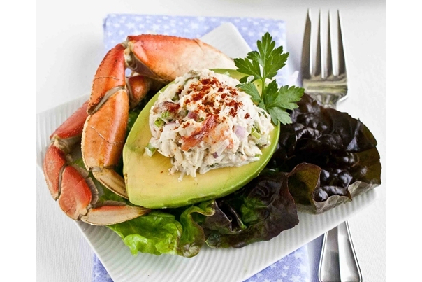 白兰地油醋汁蟹肉沙拉