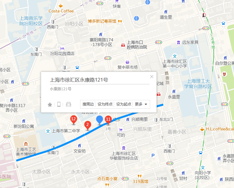  p>永康路121号位于上海市徐汇建国西路,共计房屋4户. /p>