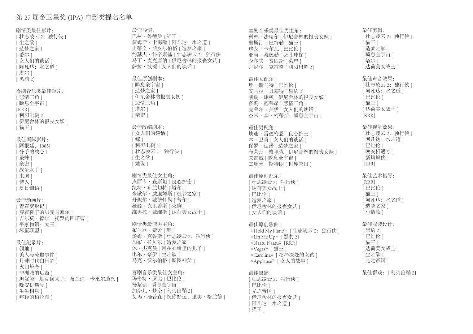  p>金卫星奖是 a target="_blank" href="/item/卫星奖/9698301" data