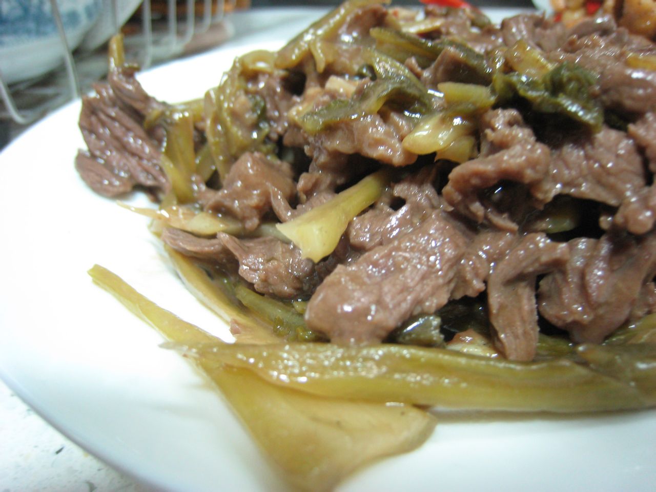 咸酸菜炒牛肉