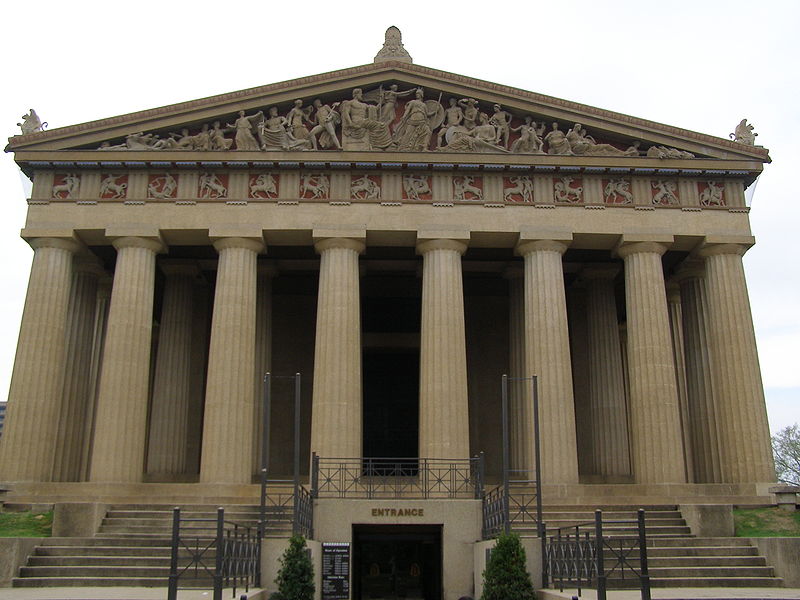 p>帕提农神庙(parthenon,位于美国田纳西州的纳什维尔,是雅典帕提农