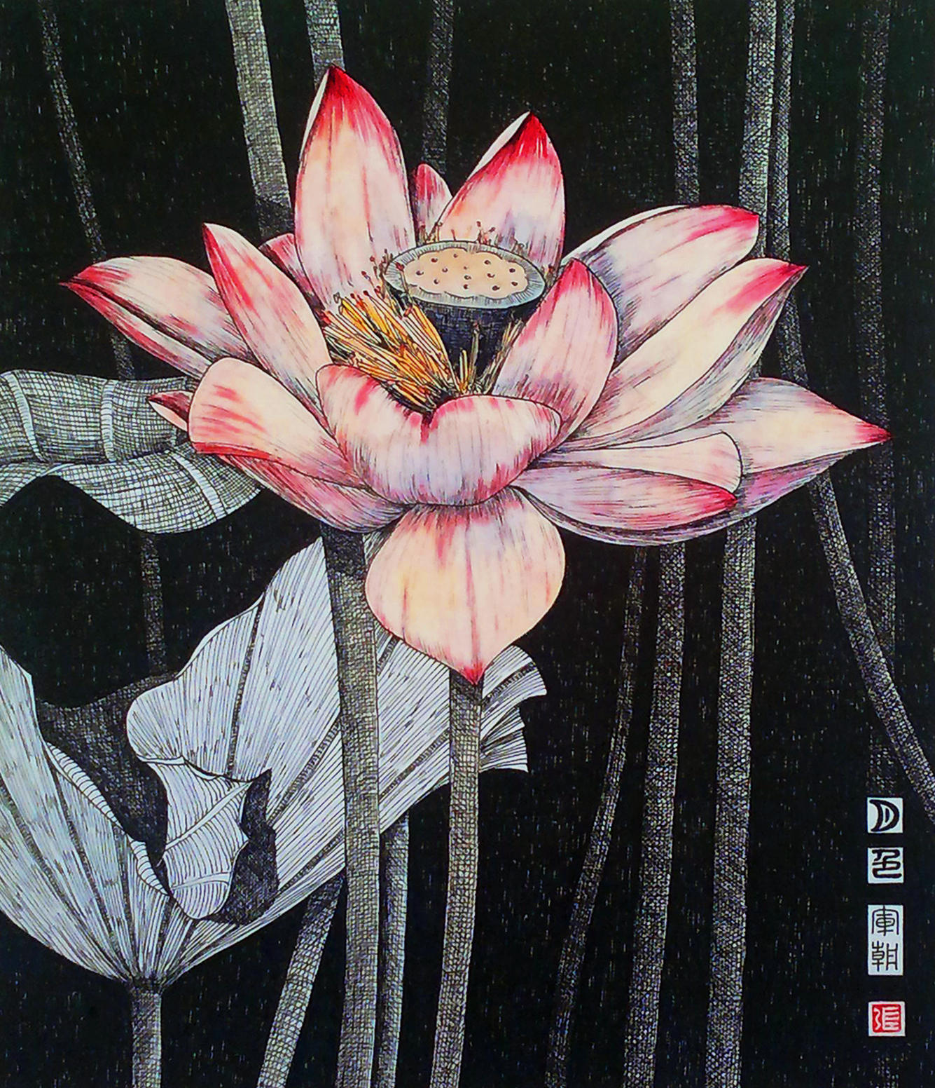 《想念春天》是观画而作,每篇文章都是作者对著名钢笔画家张军朝画作