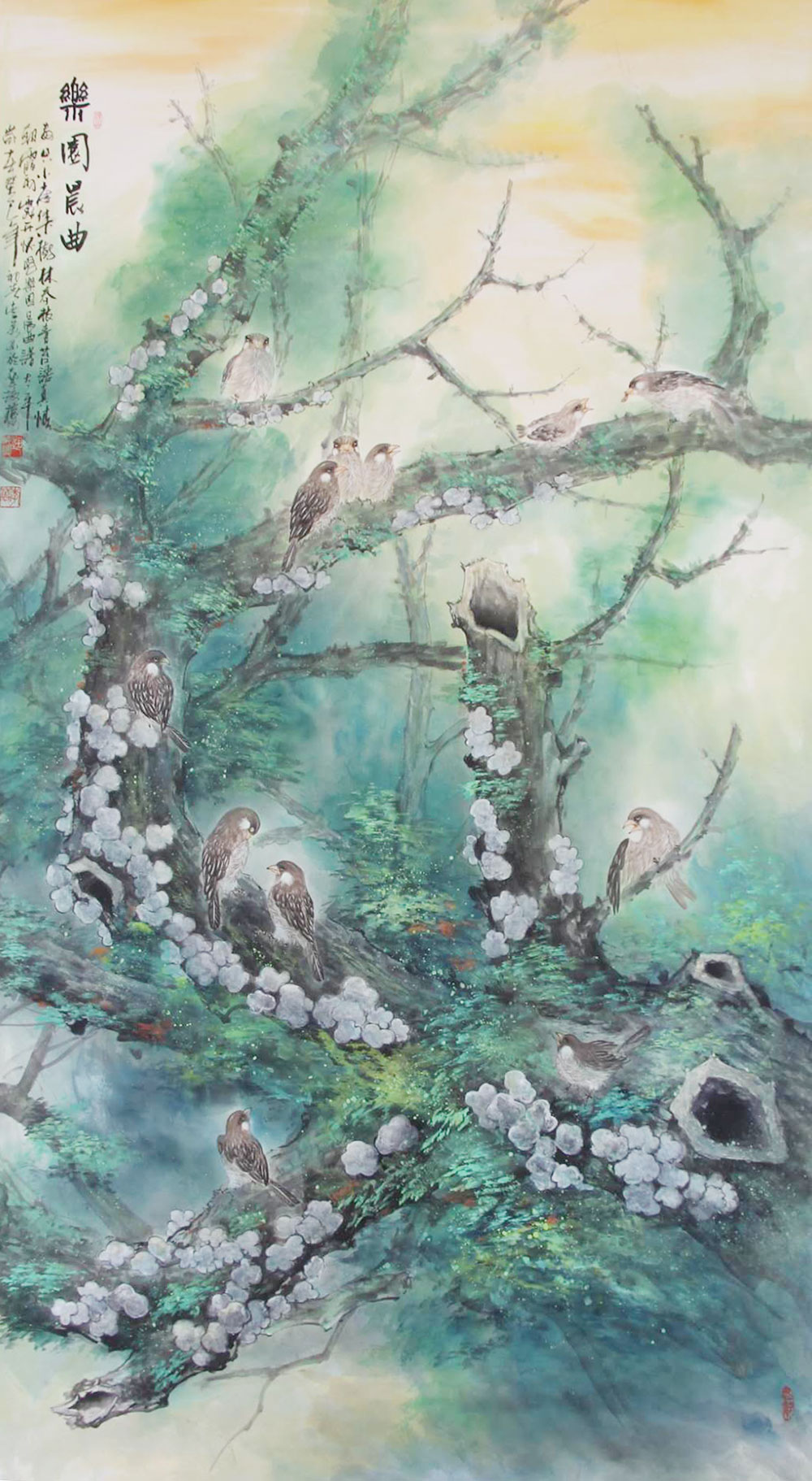  p>李万,出生桂林,95年毕业于广西师大美术系,99年研修于广州美院国画