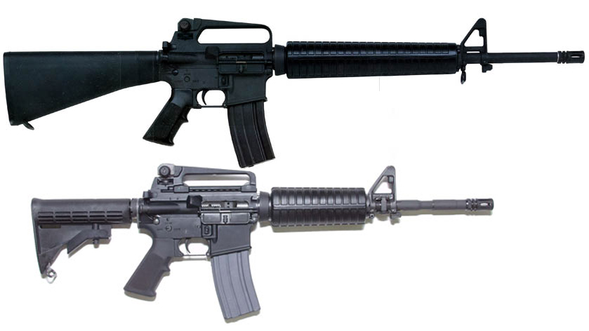 m16系列自动步枪是第二次世界大战后美国换装的第二代<a target="