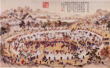 乌什酋长献城降图