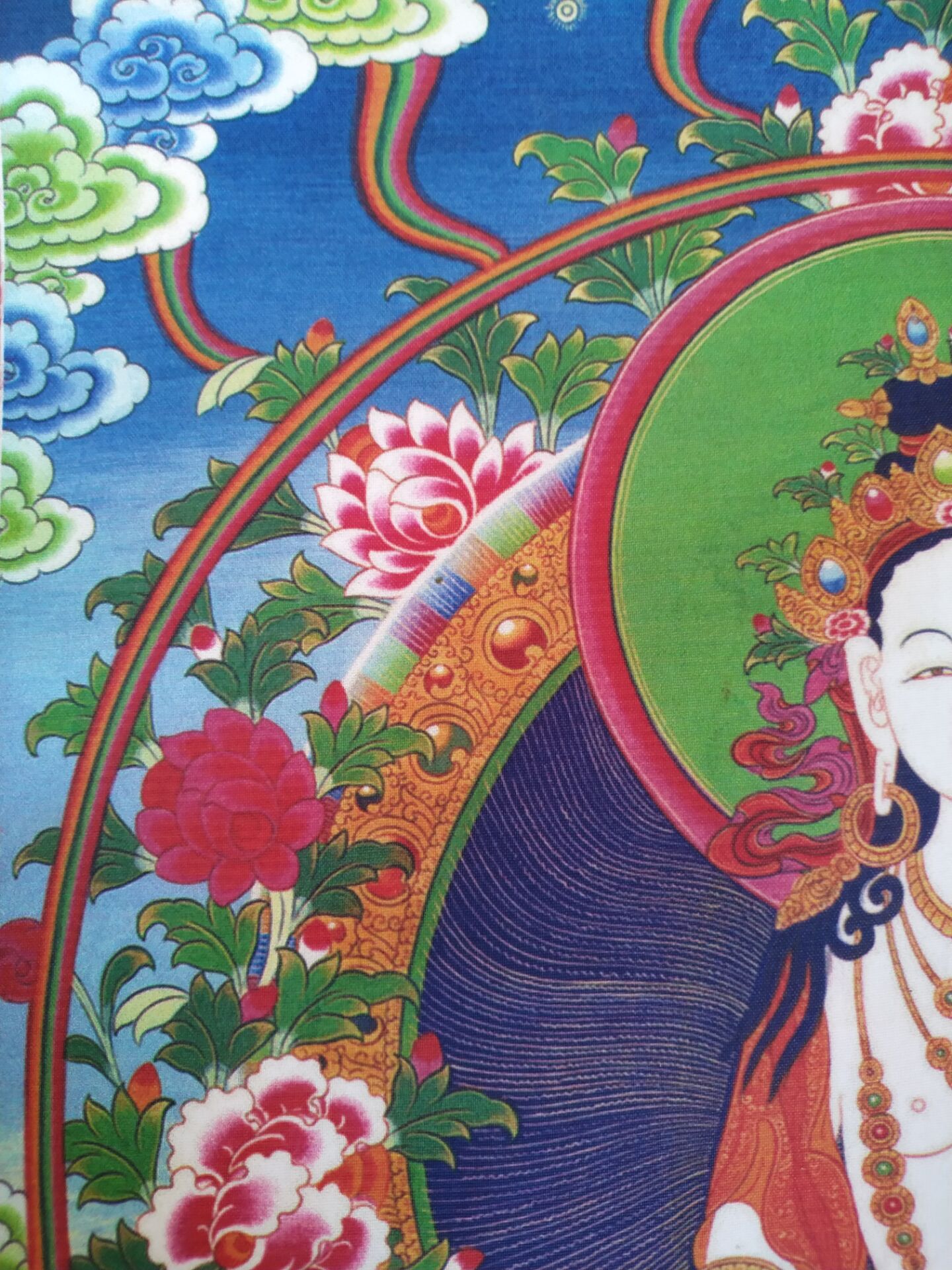 唐卡白度母