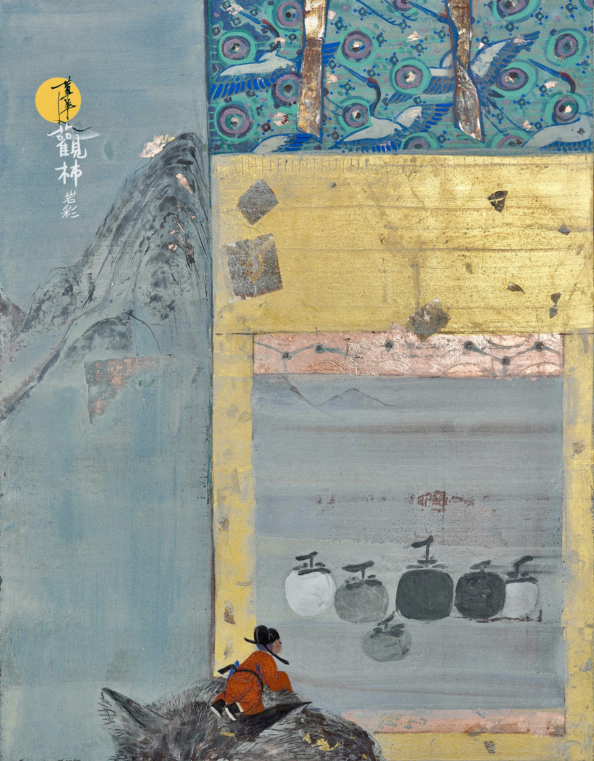  p>《花冠小仙》系列作品为莲羊从2015年开始创作的岩彩画作品,至今