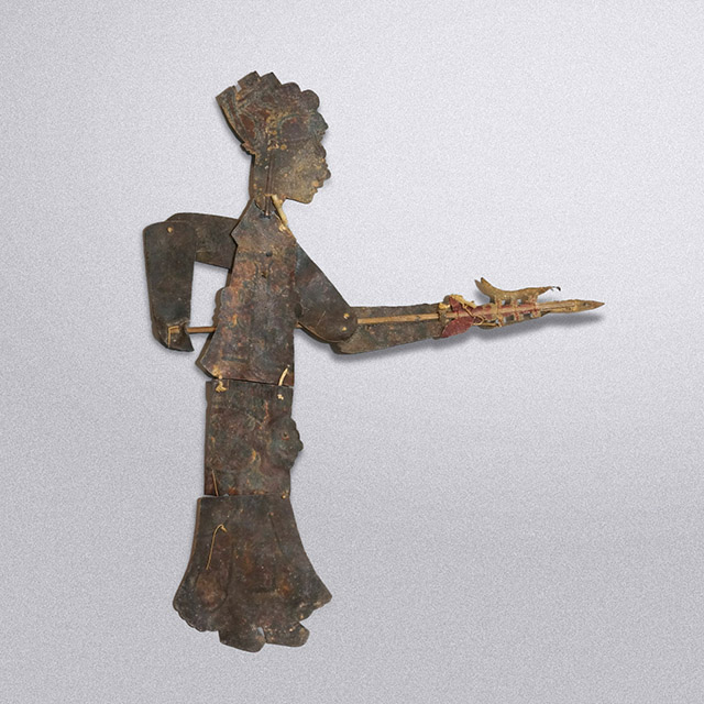 浙江彩绘皮影武将