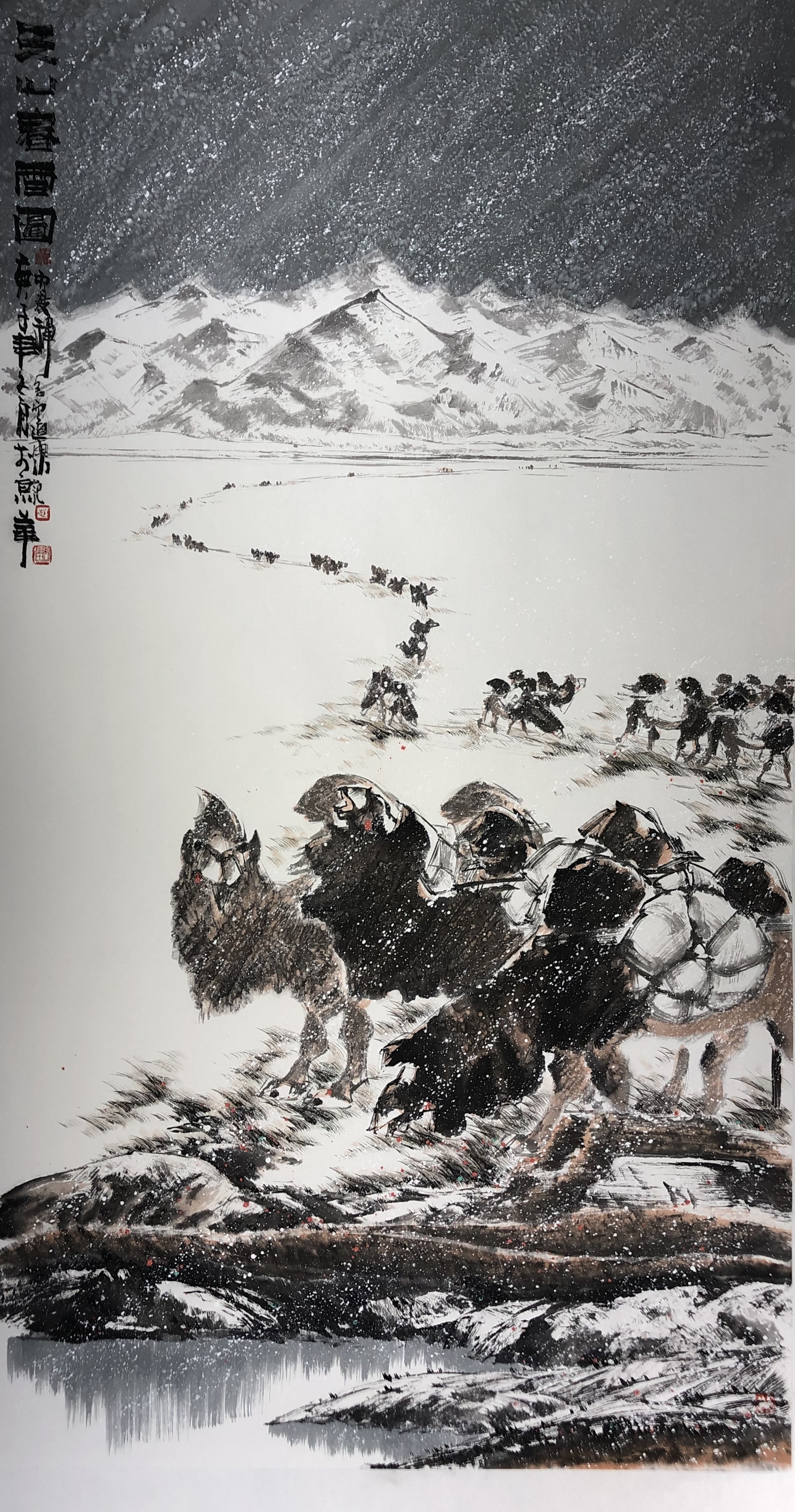 居士,斋室名″六度禅舍",自幼喜欢绘画,少时师从祁峰老师