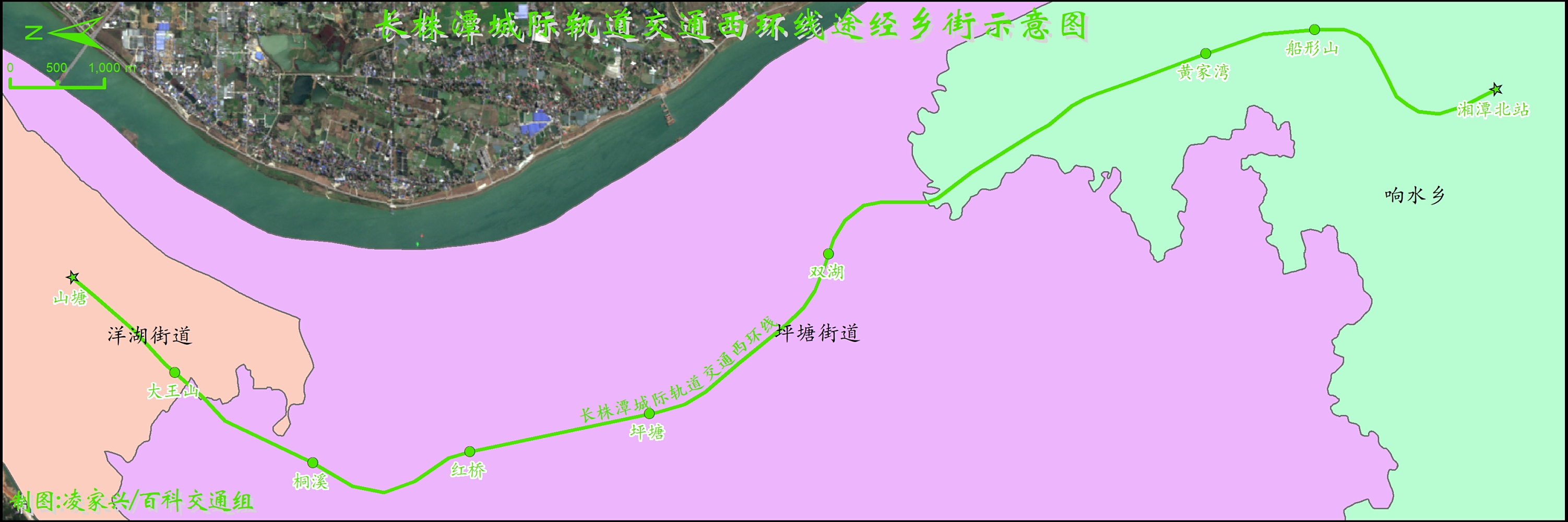 <p>长株潭城际轨道交通西环线电子地图