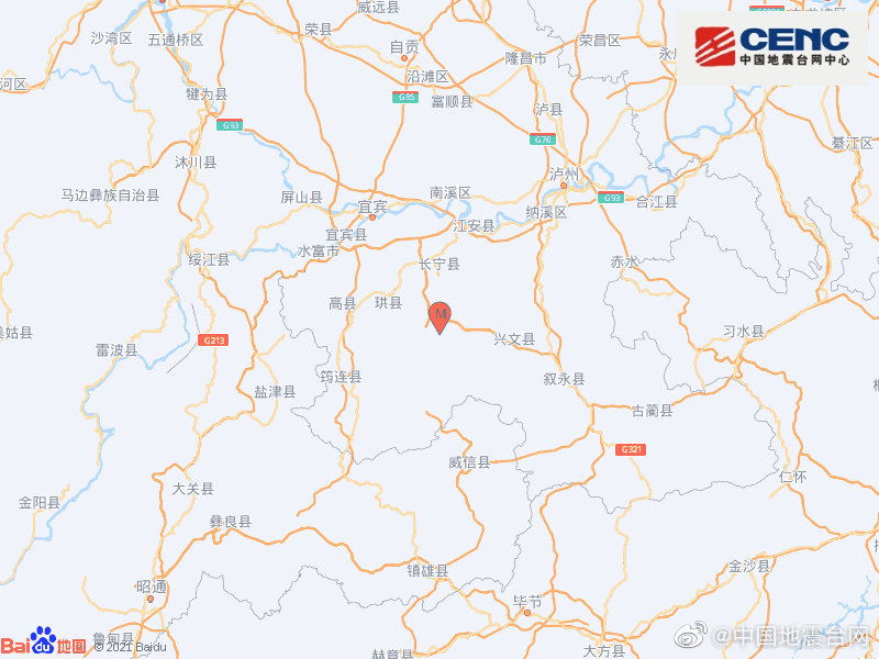  p>中国地震台网正式测定:2022年08月15日04时54分在四川宜宾市长宁县