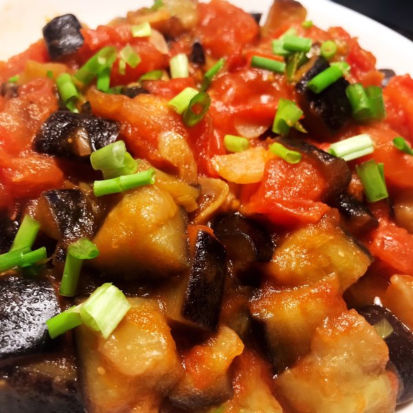 茄子爆炒西红柿