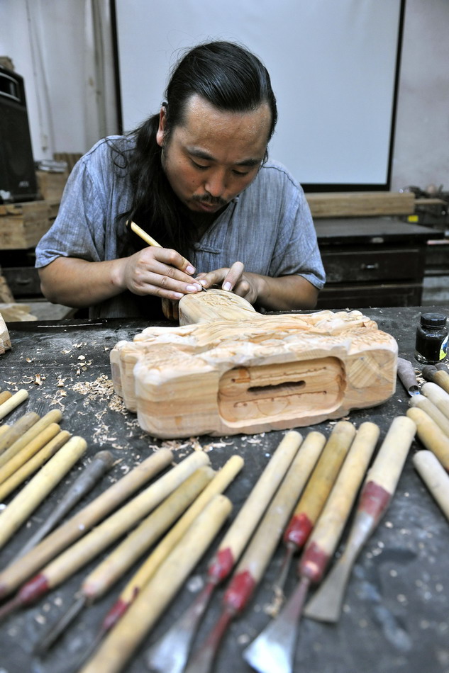 木雕(永乐桃木雕刻)