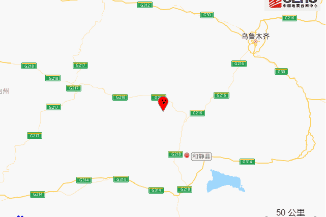 4月24日新疆巴音郭楞州和静县3.1级地震