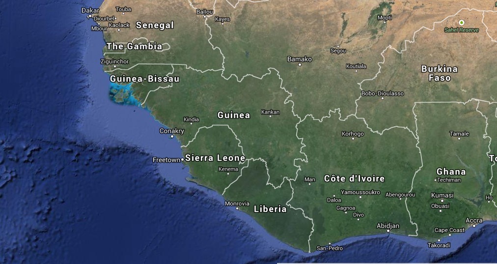 of guinea;法语:la république de guinée),简称几内亚,位于西非