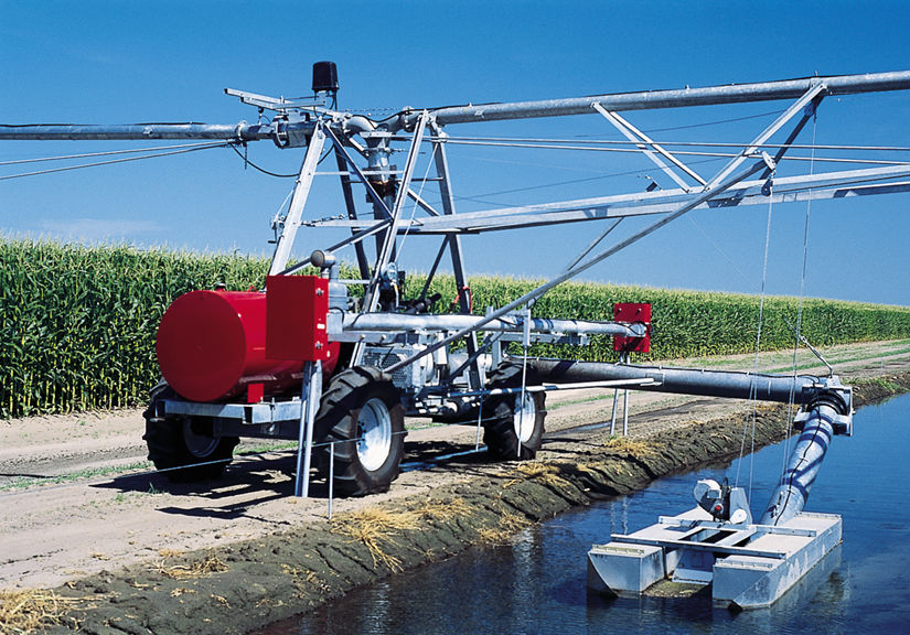 双悬臂机组式喷灌系统