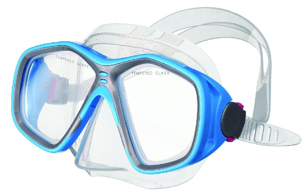  p>潜水镜是用来保护潜水者免于呛水,保护眼睛免受水的刺激,看清水下