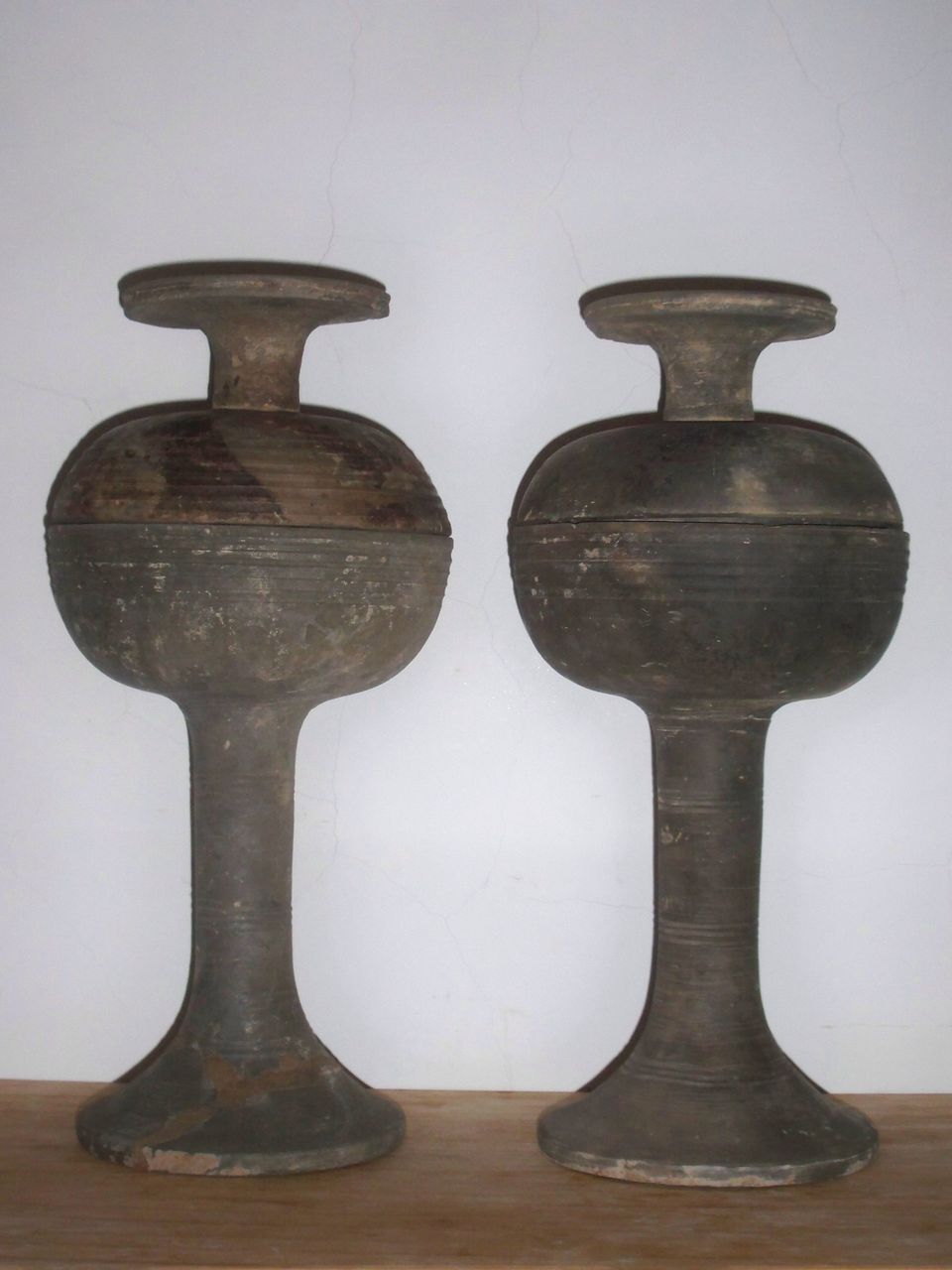 战国磨划纹陶豆