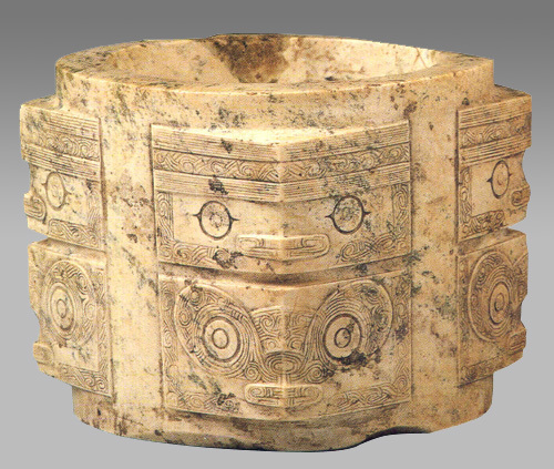玉琮（中国古代的内圆外方的筒形玉石礼器）_百度百科