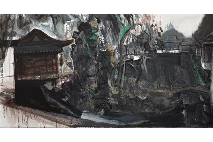  p>《故园秋意》是石建军创作的油画作品. /p>