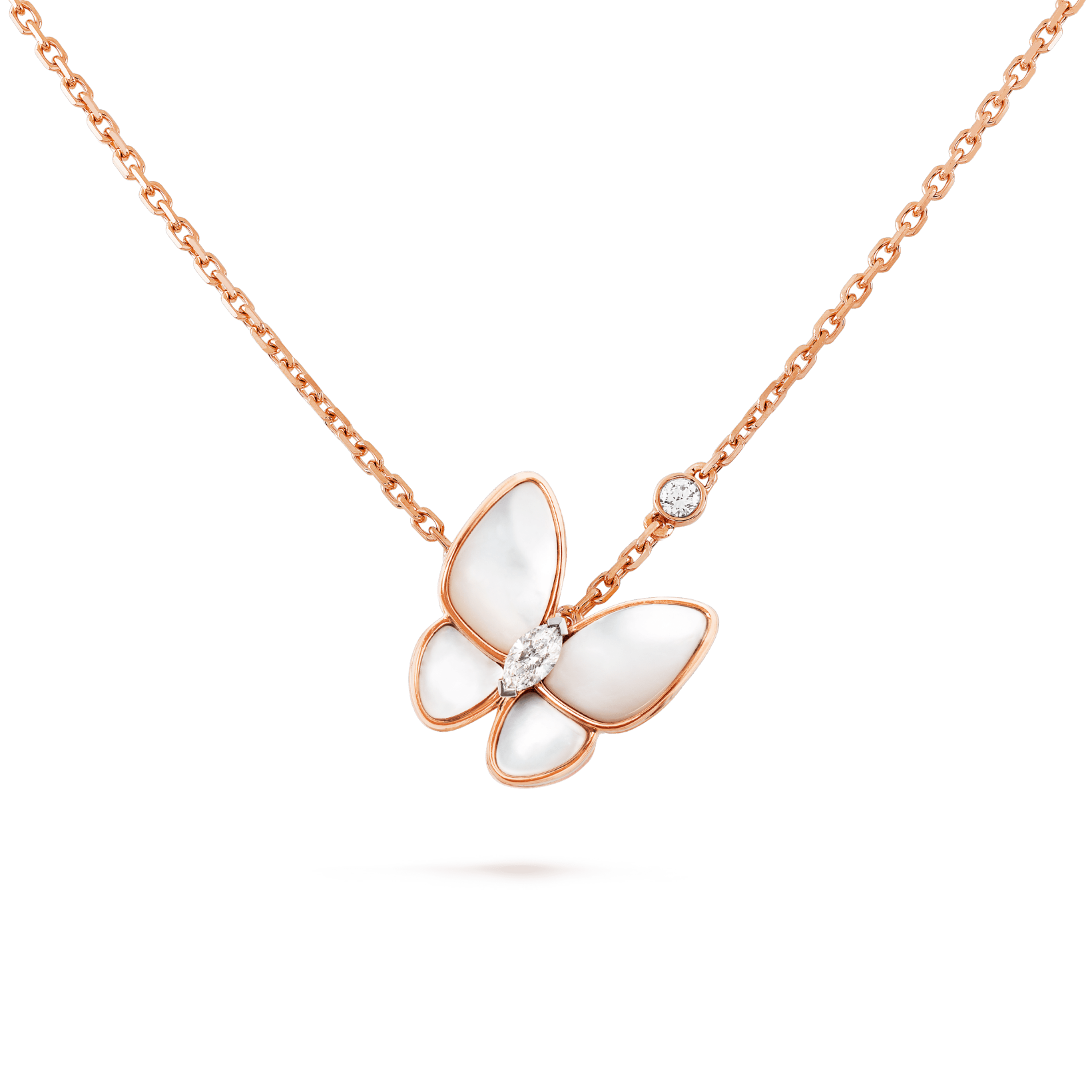 two butterfly吊坠项链是梵克雅宝品牌旗下的一款产品.