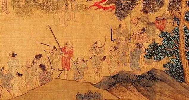 集结中的大量倭寇大军