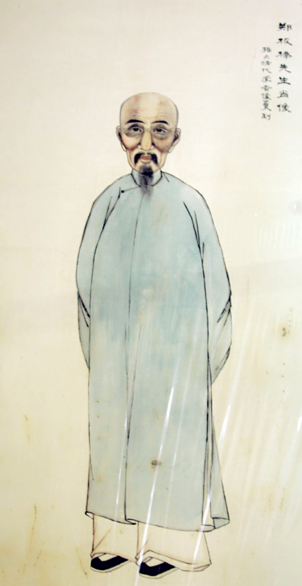  p>郑板桥(1693年-1766年),原名郑燮,字克柔,号理庵,又号板桥,人称