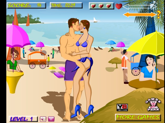  p>《海滩偷偷接吻》是一款休闲类游戏. /p>