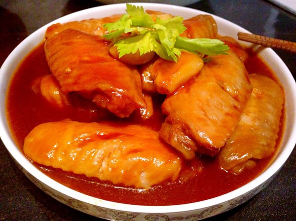茄汁煮鸡翅