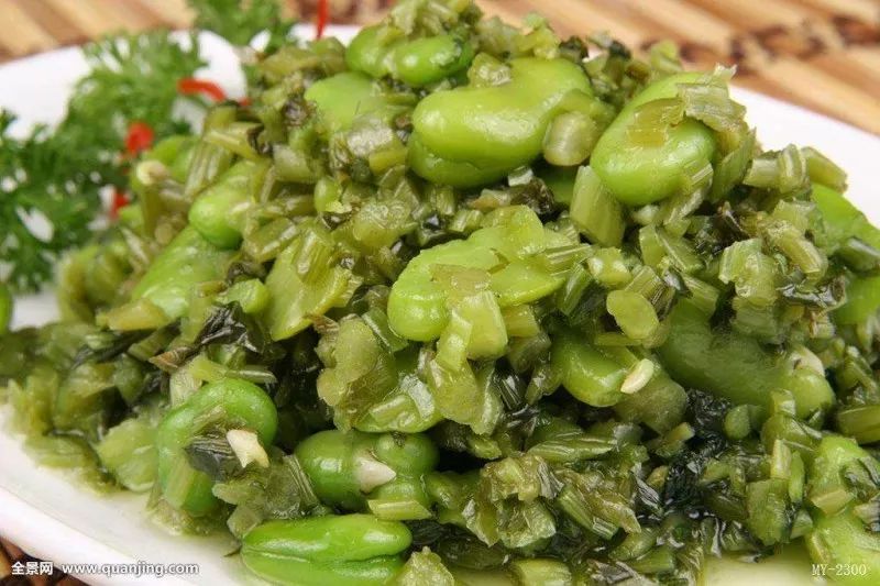 蚕豆炒咸菜