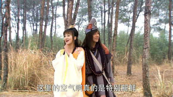  p>《活佛济公》(the legend of crazy monk)中道济与胭脂的配对.